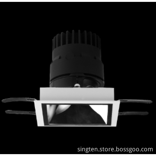 2017 private mould Anti-glare Rotable hotel LED downlight round/square
